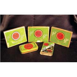 5 Misc. Lucky Strick Tobacco Tins
