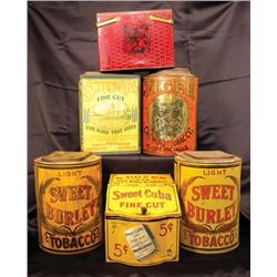 Six Misc. Store Tobacco Bins