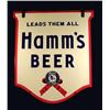 Image 1 : Hamms Beer Die Cut Porcelain Sign