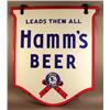 Image 2 : Hamms Beer Die Cut Porcelain Sign