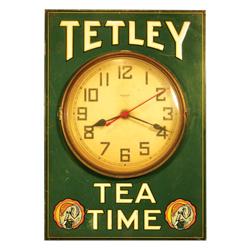 Tetley Tea Time Tin Clock