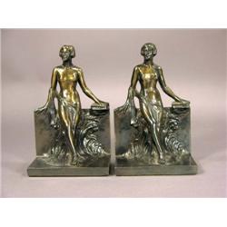 Nude Women Metal Bookends