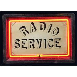 Radio Service Light Up Neon Sign