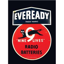 Eveready Radio Battery Porcelain Sign