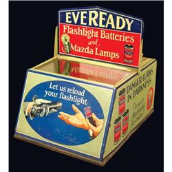 Tin Eveready Flash Light Store Display