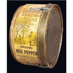 Rare Zanzibar Brand Round Tin