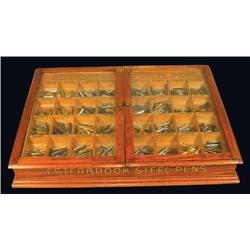 Esterbrook Steel Pens Oak Store Display