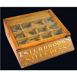 Esterbrooks Pens Oak Store Display