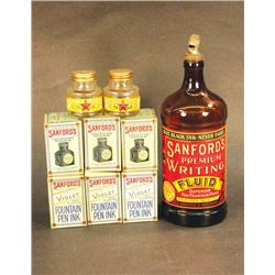 Lot of Sanford Ink Bottles