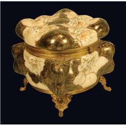 Wave Crest Footed  Dresser Box