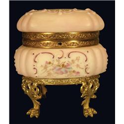 Wave Crest Footed Dresser Box