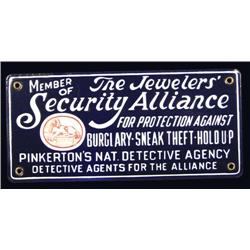 Security Alliance Porcelain Sign