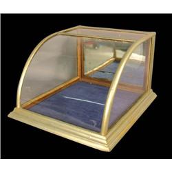 Nickel Curved Glass Showcase