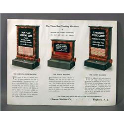 Clawson Vending Machine Brochure