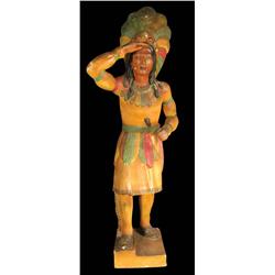 Cigar Store Paper Mache Indian