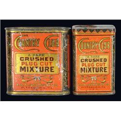 Two Country Club Tobacco Tins
