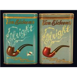 Two Von Eickens Tobacco Pocket Tins