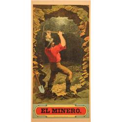 El Minero Tobacco Label