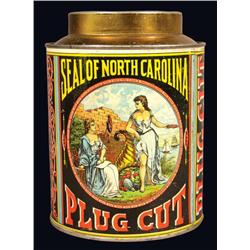 Seal of North Carolina Tobacco Tin