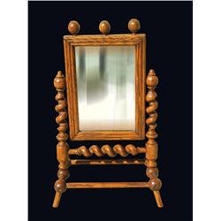 Small Beveled Mirror with Barley Twist