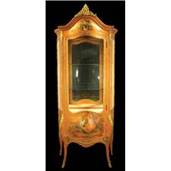 1800s Verne Martin Curio Cabinet