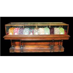 Store Counter w/glass and oak display