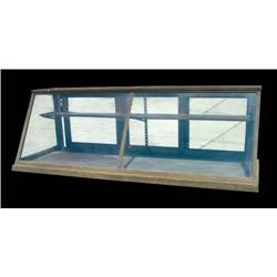 Oak Slant Front Showcase