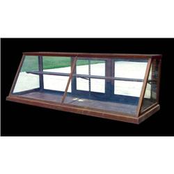 Oak Slant Front Showcase