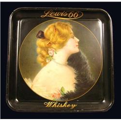 Lewis 66 Whiskey Tin Serving Tray