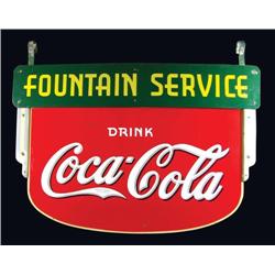 Coca Cola Fountain Service Sign
