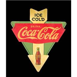 Coca Cola Masonite Die Cut Sign