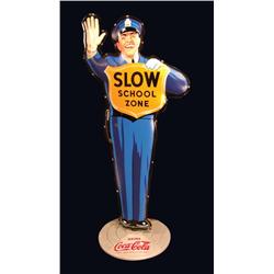 Coca Cola Tin Crossing Guard Policeman