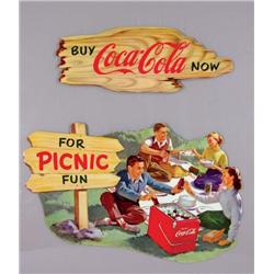 Coca Cola Die Cut Picnic Sign