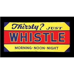 Whistle Brand Embossed Tin Sign