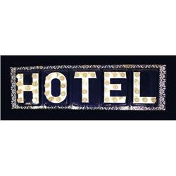 Porcelain Hotel Sign Large Can Style