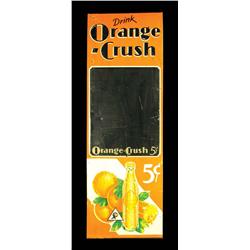 Orange Crush Embossed Tin Blackboard
