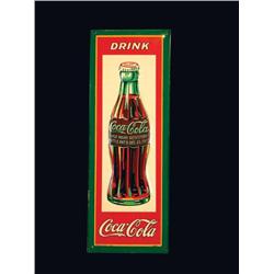 Coca Cola Embossed Tin Sign
