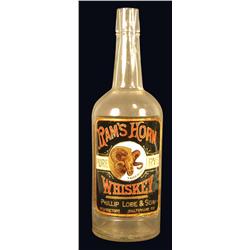 Rams Horn Whiskey Bottle