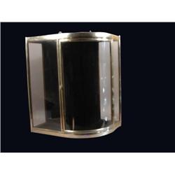 Unusual L-shaped Glass Showcase