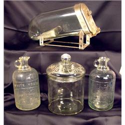 Lot of Three Glass Store Displays