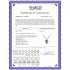 Image 2 : Genuine 9.52 ctw Amethyst & Diamond Necklace 14KT Yellow Gold - REF-36Z3N