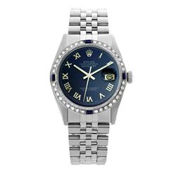 Rolex Pre-owned 36mm Mens Blue Stainless Steel