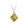 Image 1 : Genuine 8.75 ctw Citrine Necklace 14KT Rose Gold - REF-27W2Y
