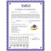 Image 2 : Genuine 0.97 ctw Amethyst & Diamond Ring 14KT White Gold - REF-59F2Z