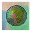 Image 1 : Steve Kaufman (1960-2010), "1881 Coin" Hand Signed and Numbered Limited Edition Hand Pulled silkscre