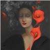 Image 2 : Victoria Montesinos, Original Oil Painting on Canvas (30" x 40"), Hand Signed with Letter of Authent