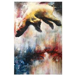 John Milan, "Drifter" Hand Signed Original Painting with COA.