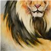 Image 2 : Martin Katon, "Black Maned Lion" Original Oil Painting on Canvas, Hand Signed with Letter Authentici