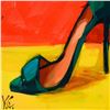 Image 2 : Yasna Godovanic, Original Acrylic Painting on Board, Hand Signed with Letter of Authenticity.