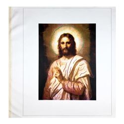 Steve Kaufman (1960-2010), "Jesus Peace (State 2)" Hand Signed and Numbered Limited Edition Hand Pul